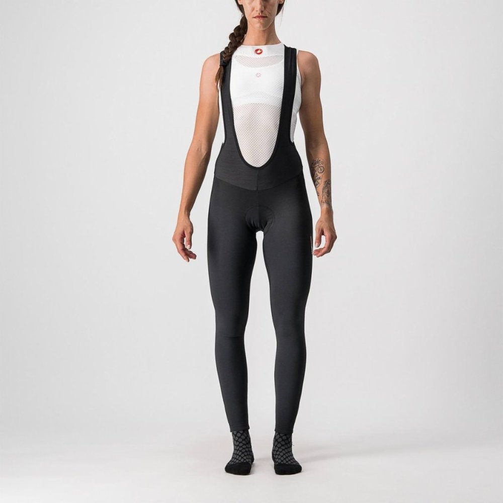 NEW Women's CASTELLI MENO WIND W BIBTIGHT  SM